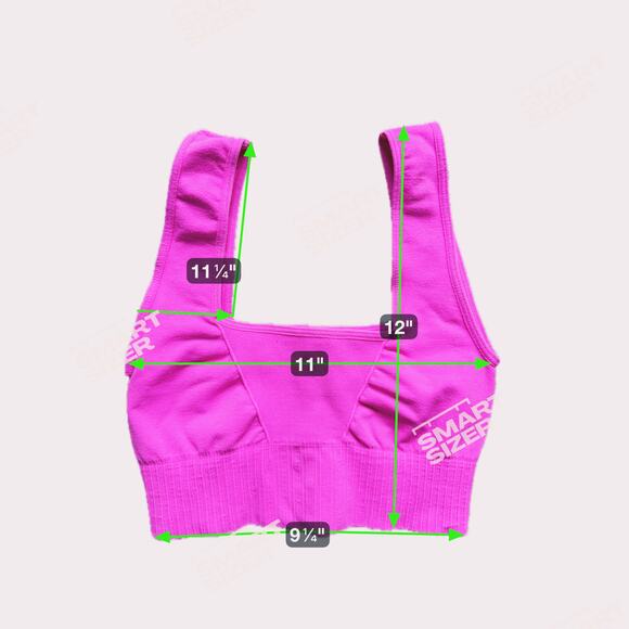 FP Movement Good Karma Square Neck Sports Bra XS/S Neon Hot Pink Athleisure - Picture 6 of 6